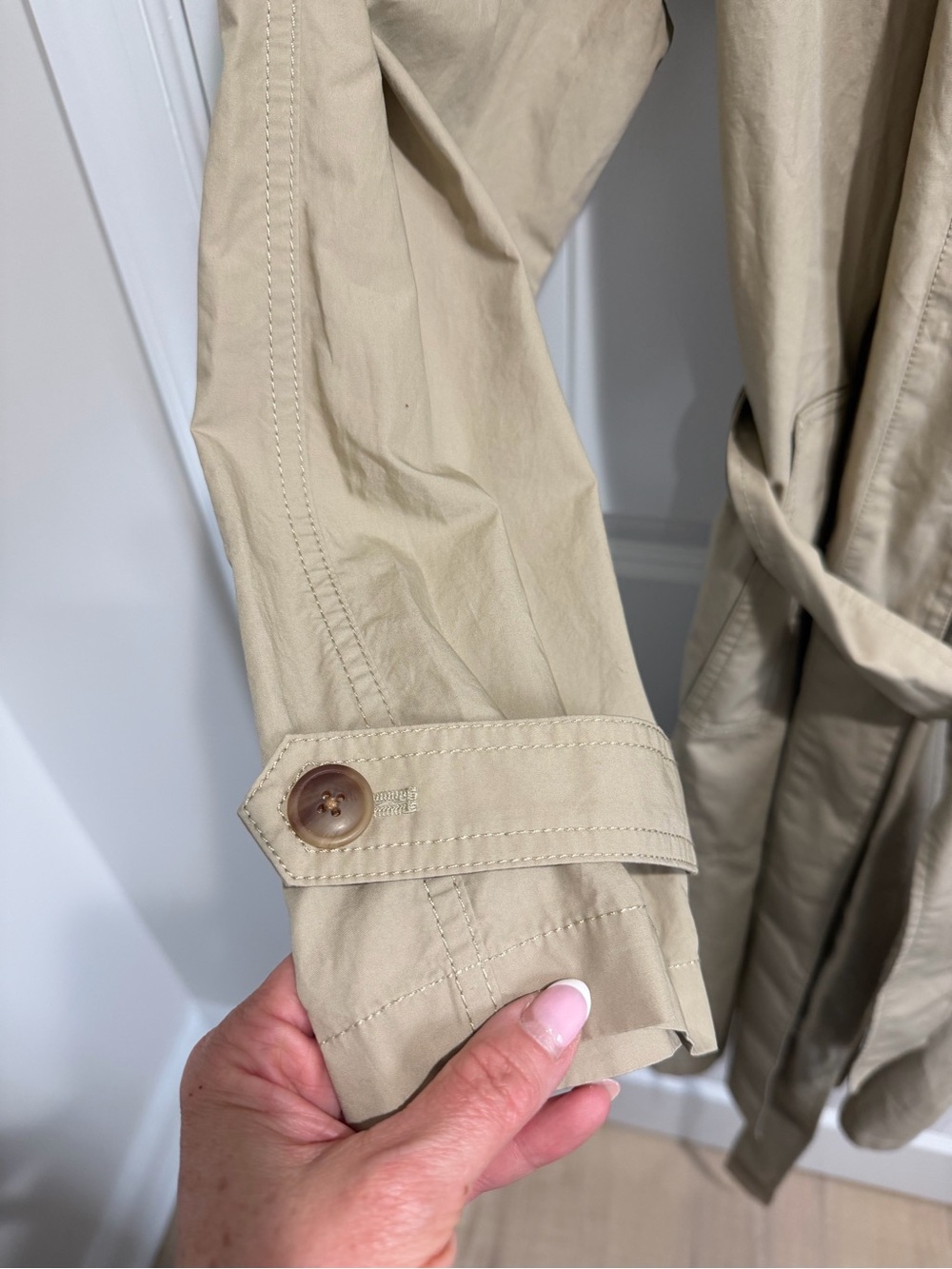 GAP Oversized Mac Coat in Beige - Picture 4 of 5